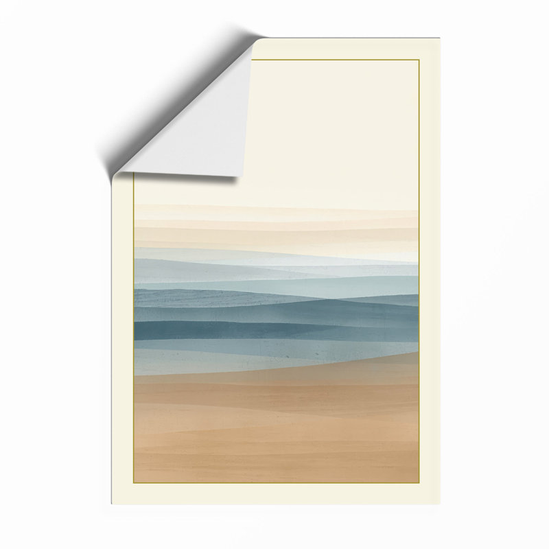Quiet Seaside Moment Coastal - Framed Print, A3 - 42.0 x 29.7 cm, Unframed