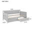 Twin Size Pine Wood Daybed With Two Storage Drawers-1212893310