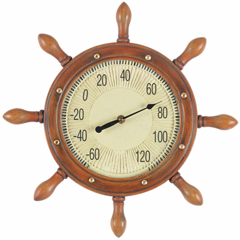 CAPTAINS WHEEL THERMOMETER