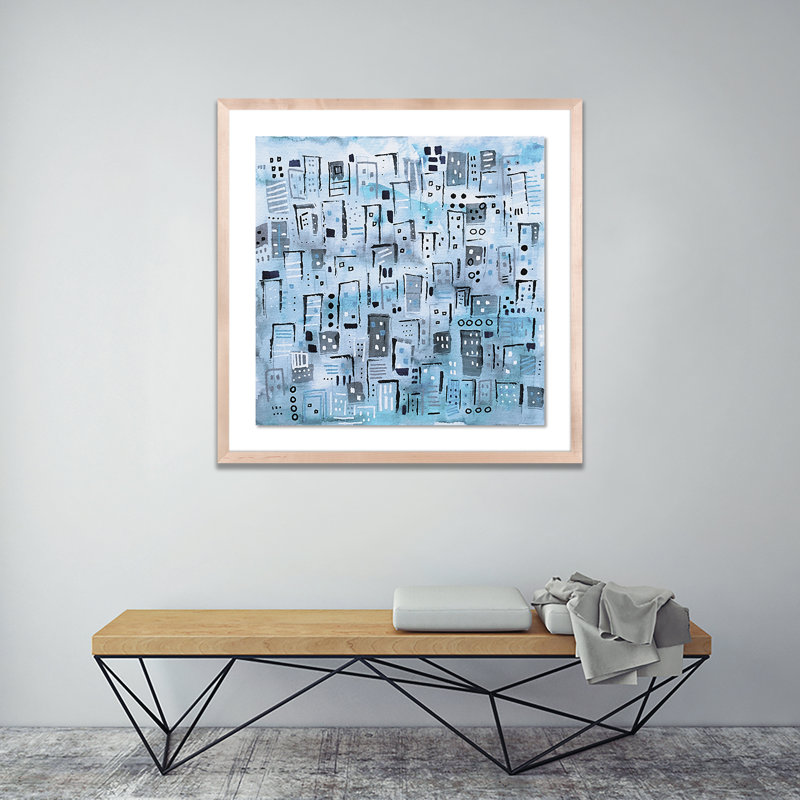 Rainy Weekend Print by Melanie Biehle, 24" H x 24" W x 1.5" D, Natural