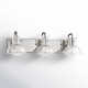 Luke 3 Light Transparent Dimmable Vanity Light