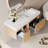 Loubertha 48'' Single Bathroom Vanity with White Top, Multi-layer Solid Wood, Two Drawers and Open Shelf-1976282706