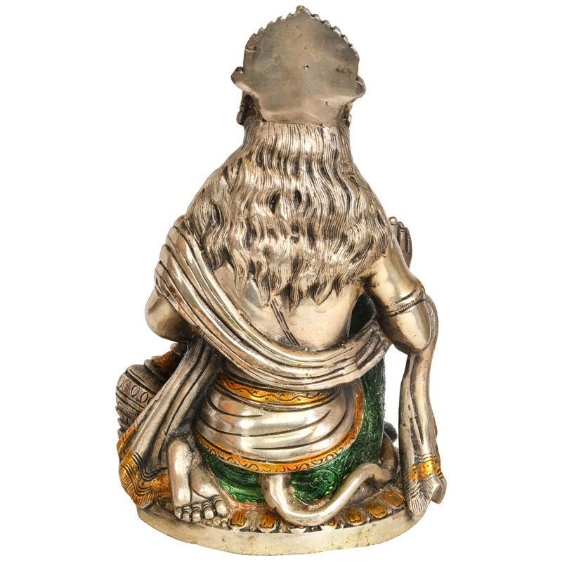 Figurine Bénédiction du dieu Hanuman, Or / argent