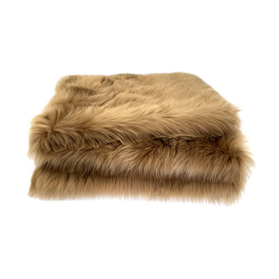 Premium Luxury Faux Sheepskin Fur Throw Blanket
