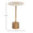 Luxe Aluminum and Marble Martini Table-1257885645-1244929515