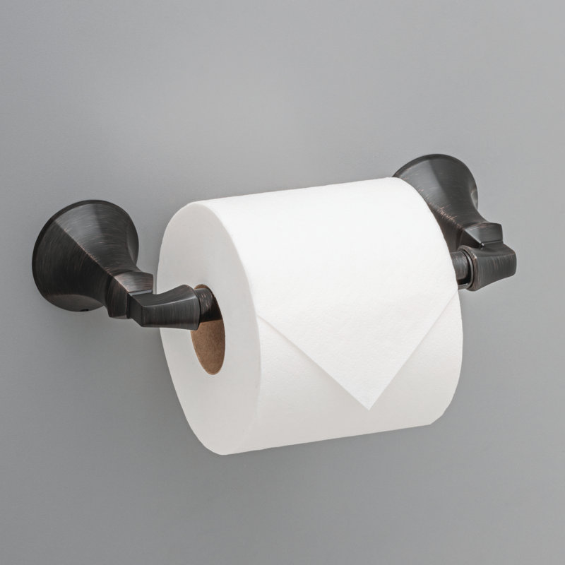 Ashlyn Wall Mount Pivot Arm Toilet Paper Holder Bath Hardware Accessory, Venetian Bronze