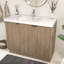 Meuble-lavabo autoportant 41,7 po Monterey + lavabo en acrylique noir renforcé (portes à droite)-797489836-803873551