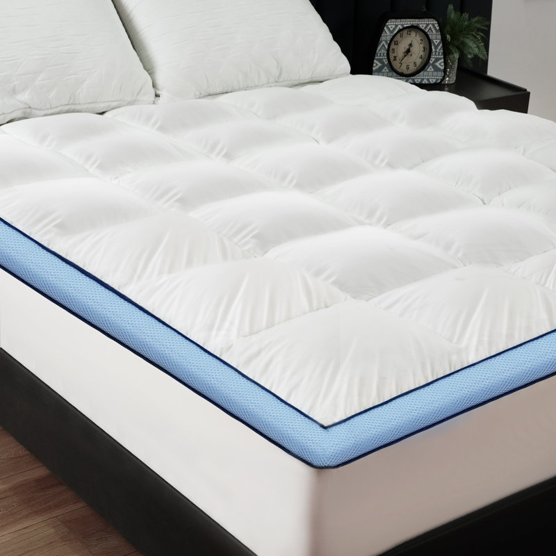 Lilwenn 2" Down Alternative Skin Friendly Luxury Hotel Mattress Topper, Full/Double