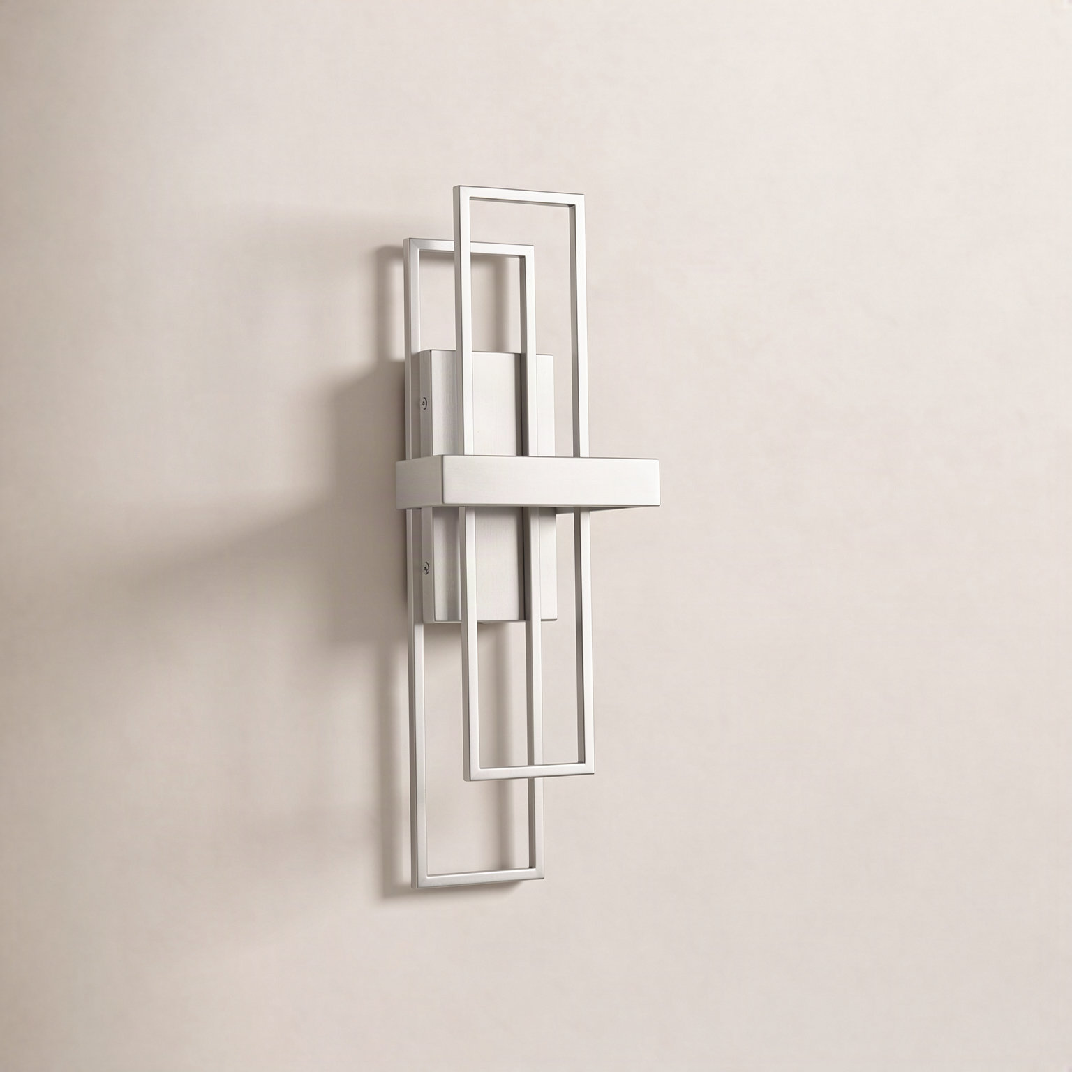 Saedi Single Light Dimmable Armed Sconce, Brushed Nickel