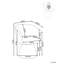 47 cm H Fabric Full Back Armchair-1185225805-1185225808-1185225810