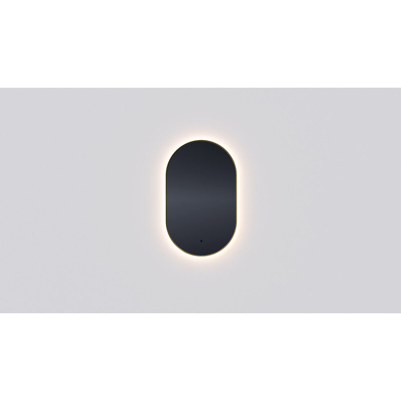 Aspasie 22x48 gélules à DEL - BK, Noir mat, 36 po x 22 po