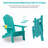 Hogarth Wood Foldable Outdoor Adirondack Chair-2096668417