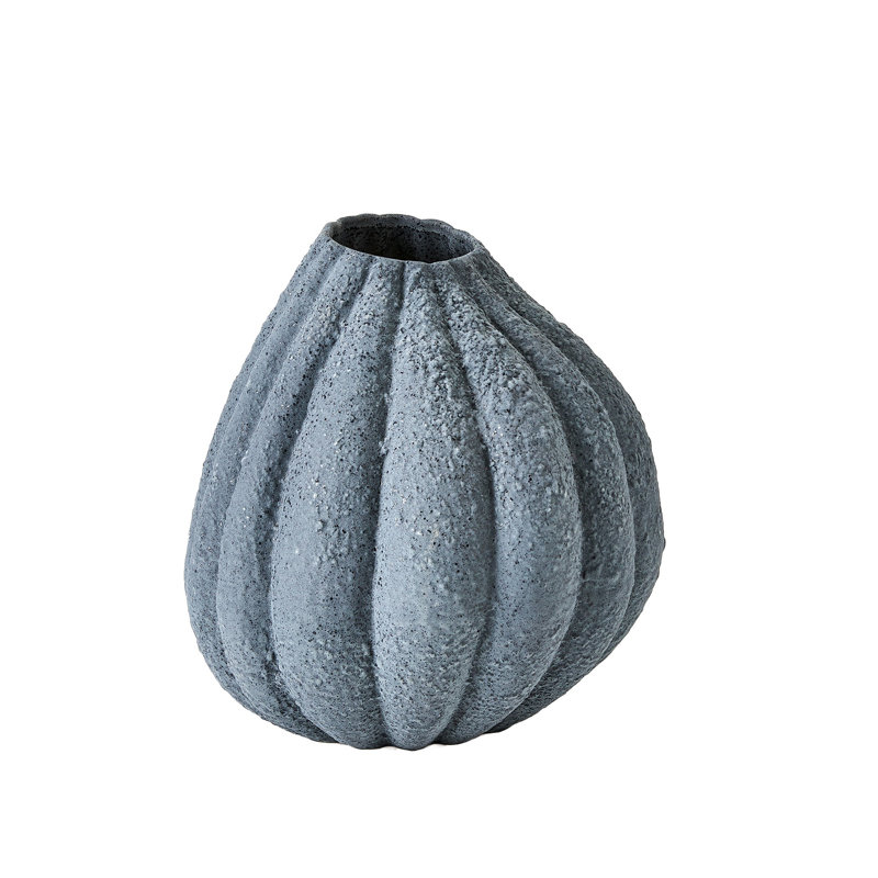 Handmade Earthenware Table Vase, 11.25" H x 9.5" W x 9.5" D