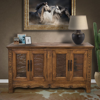 Console en bois massif 63 "