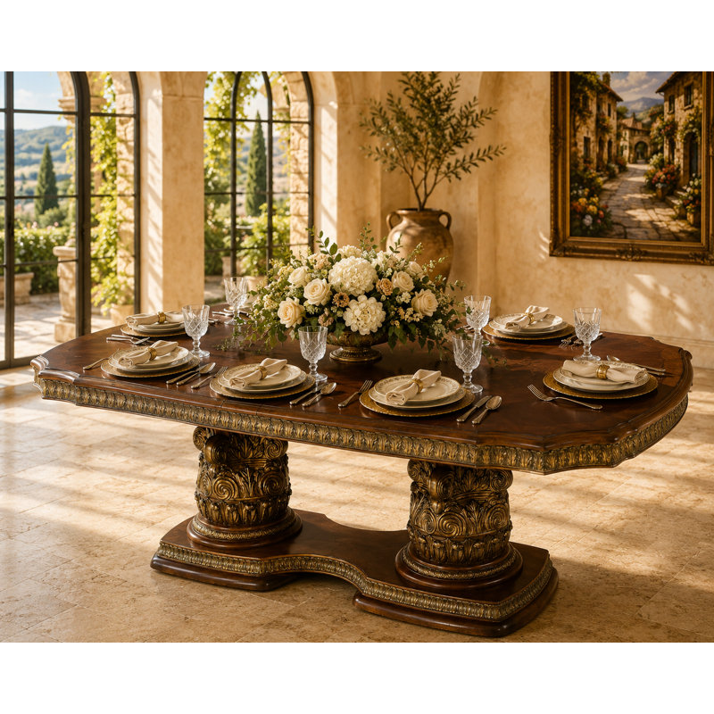 Villa Valencia Solid Wood Dining Table