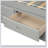 Platform Storage Bed Solid Wood Bed with 6 Drawers