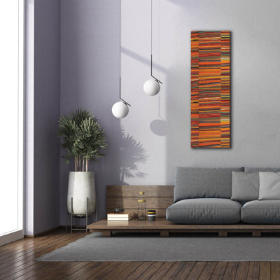 «Spice Stripes Panel 2» par Cheryl Warrick, art mural sur toile