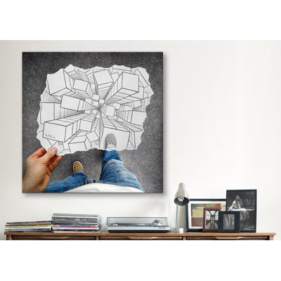 'Pencil with Camera 32 - Vertigo' by Ben Heine Photographic Print on Wrapped Canvas