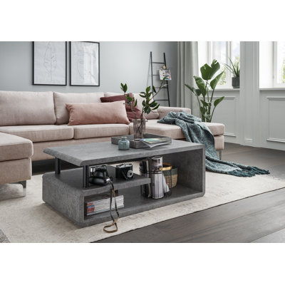 Elsene Floor Shelf Coffee Table with Storage