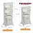 Grey Vertical Bathroom Storage Rack, Two-Layer Model,Large Capacity Multi-Functional Laundry Hamper With Storage Shelf, Foldable Clothes Basket For Home, Laundry Room, And Dorm Organization-1121958956