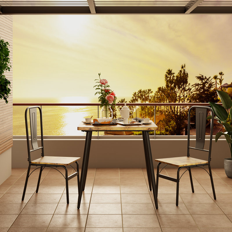 2 - Person Four Leg Dining Set, Retro, Retro