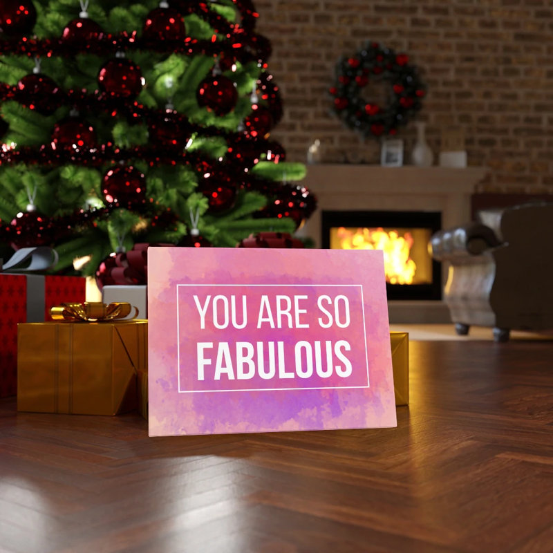 You Are Fabulous - Wrapped Canvas Print, 28cm H x 36cm W