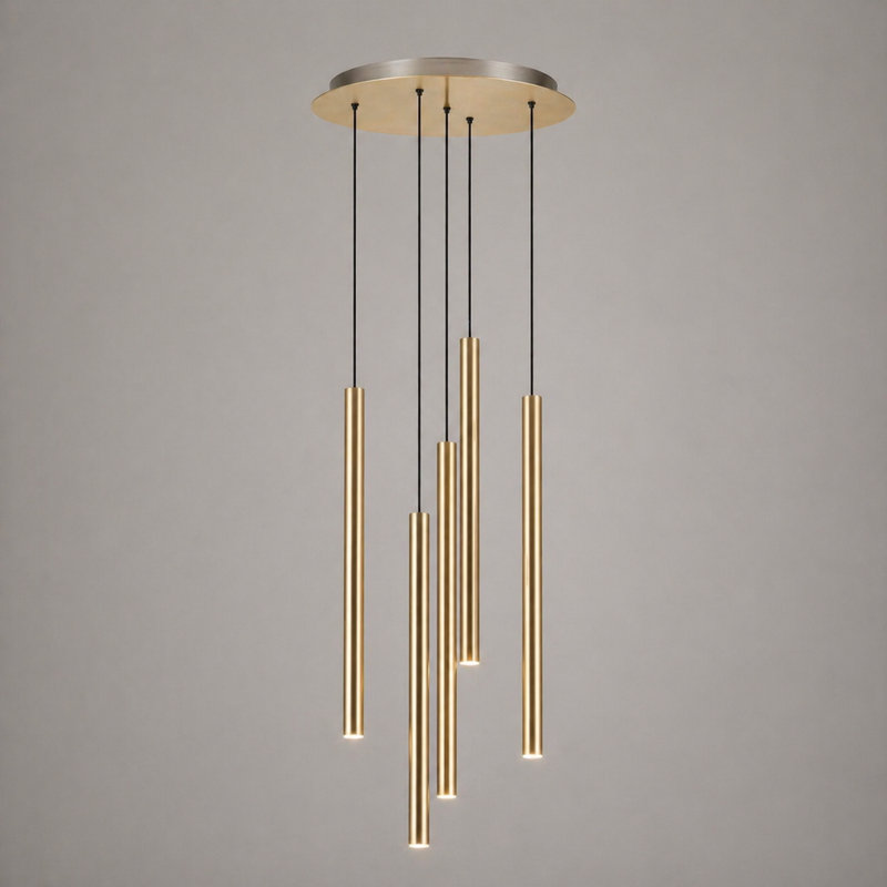 Baileyton 5 - Light Cluster Pendant, Brass
