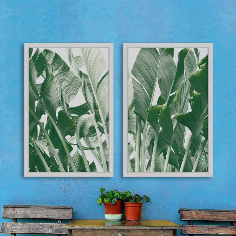 « galveston diptych », reproduction de photo encadrée, H 18 po x l 12 po x L 1,5 po, Cadre blanc