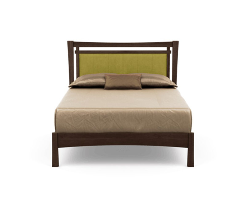 Monterey Upholstered Bed, King, Smoke Cherry, Hemp