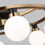 Andrea 6 Light Glass Semi Flush Mount