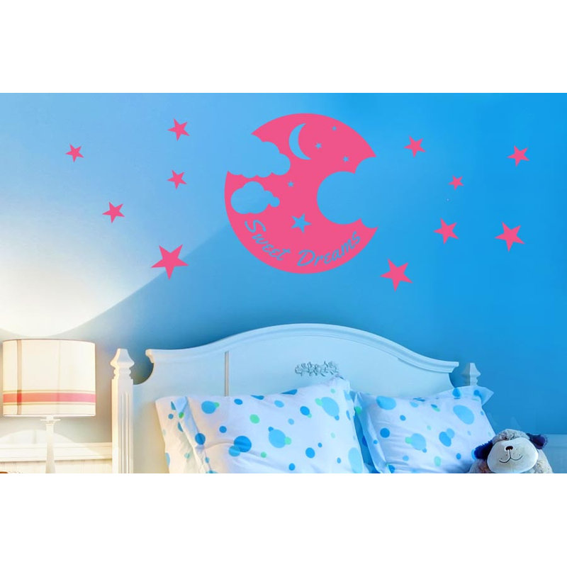 Non-Wall Damaging Wall Decal, Pink