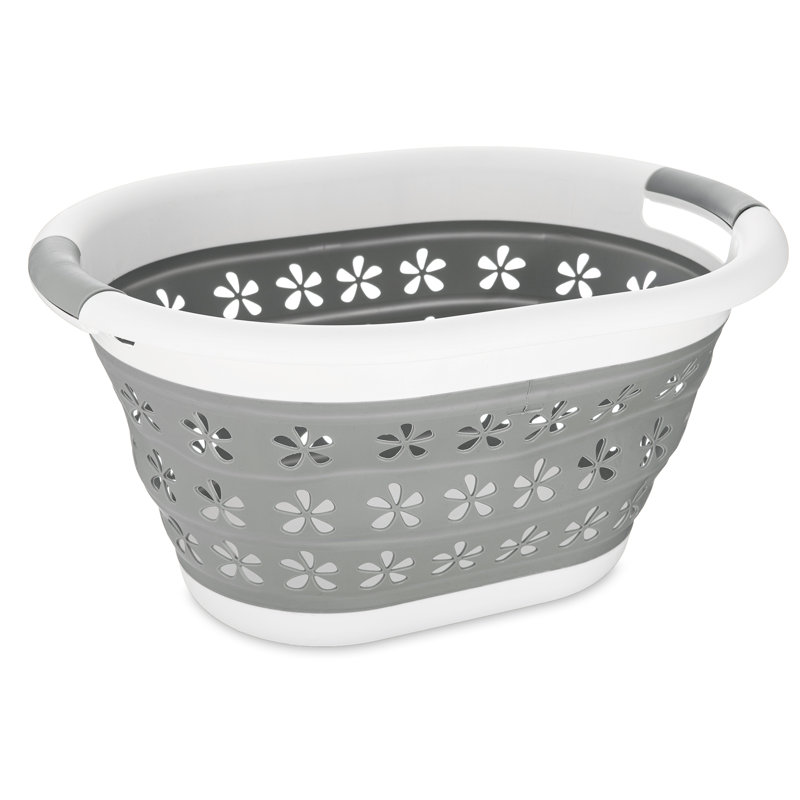 Plastic Laundry Basket with Handles