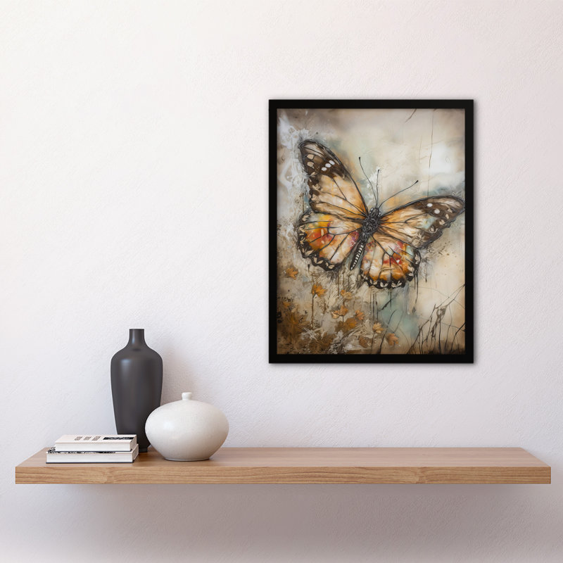 Alexine Butterfly Dawn Vintage - Single Picture Frame Print