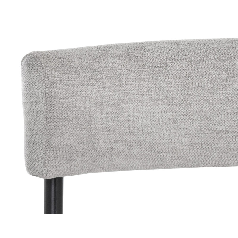 Upholstered Stool with Metal Frame
