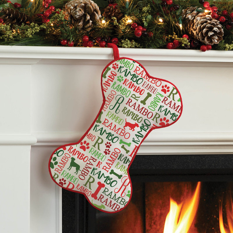 Initial Personalized Bone Shape Stocking, Yes