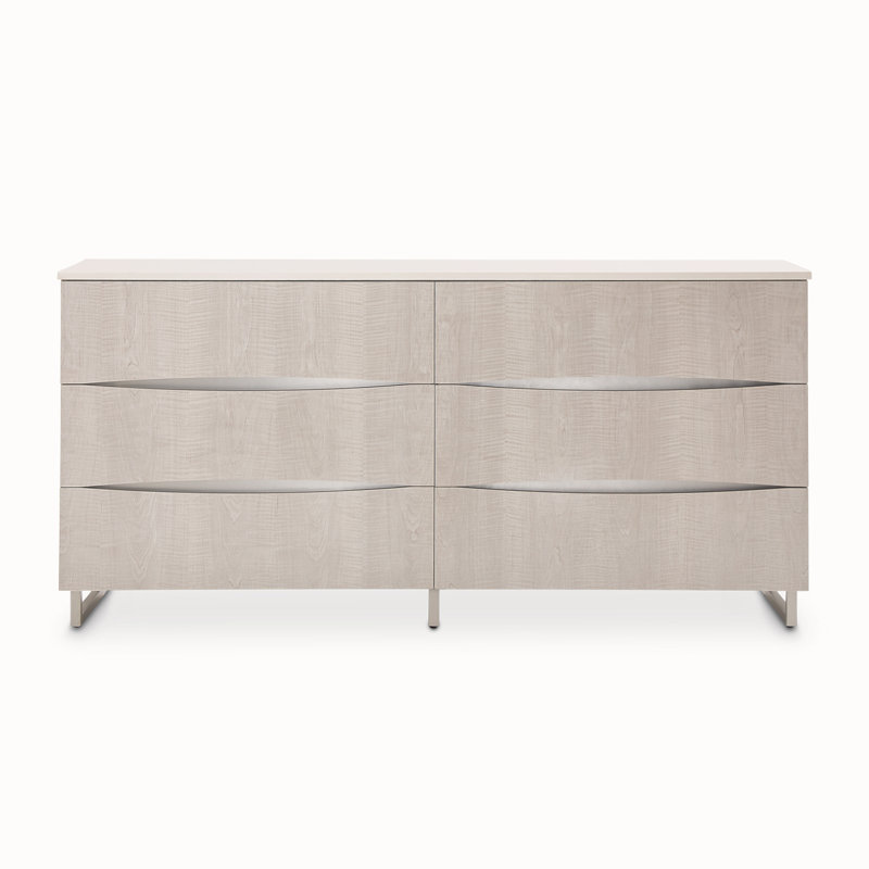 Marin 72" Wide 6-Drawer Dresser - Greige