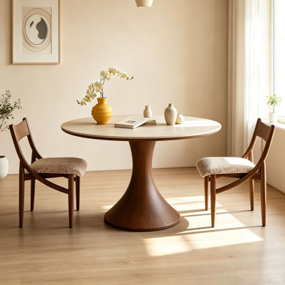 Mid-Century Round Dining Table