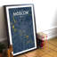 Moscow City Map - No Frame Print-1725022761