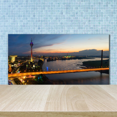 Aleinah Yellow - Dusseldorf Germany - No Frame Print on Glass