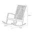 Chaise berçante en rotin