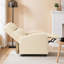 Fauteuil inclinable de massage en cuir végétalien 25,2 po avec télécommande-1748526509