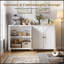 Buffet avec 4 portes courbées décoratives-132944568