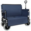 Chariot pliant 3 en 1 avec siège de banc - capacité de 500 lb, pneus de plage de 9 po x 4 po pour le camping et la plage-118504385