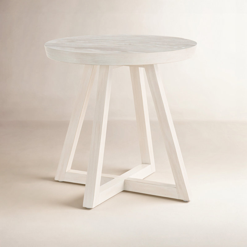 Dwell End Table, Ivory
