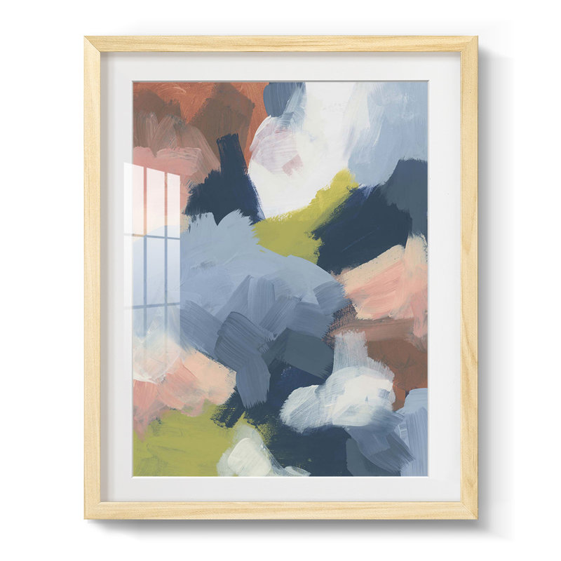 Atmosphère douce indigo I - impression encadrée, Naturel, H 28,5 po x l 20,5 po