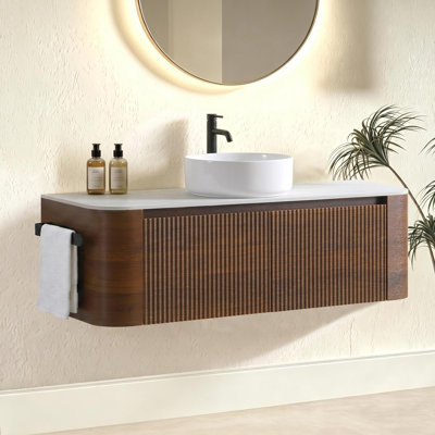 Modern Curved Bathroom Vanity