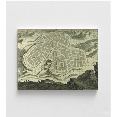 Carte antique de Jérusalem, impression de carte de Terre Sainte, décor de carte de vieille ville, art mural de la Bible, impression d'art du Christ, carte des régions bibliques, art mural de la Bible
