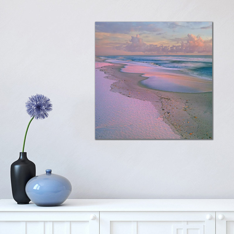 Beach At Sunrise, Gulf Islands National Seashore, Florida by Tim Fitzharris - Wrapped Canvas Print