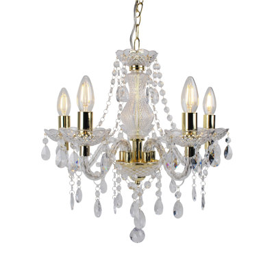 Xan 5 - Light Candle Style Chandelier