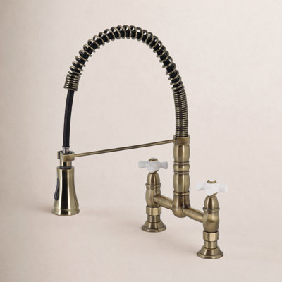 Gourmetier Pull-Down Bridge Faucet